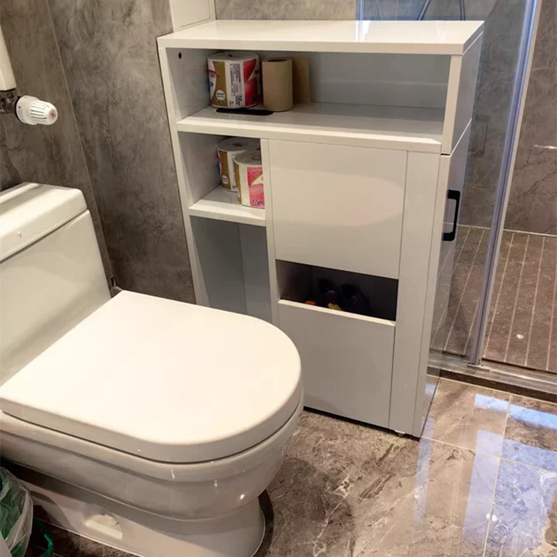 Honeycomb aluminum bathroom side cabinet side cabinet toilet side narrow cabinet toilet clip gap