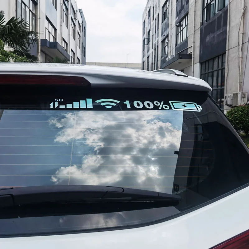 Car Windshield Stickers Signal WIFI Power PVC Decal Mobile Phone Car Stickers Auto Exterior Decorative Accessories Decals