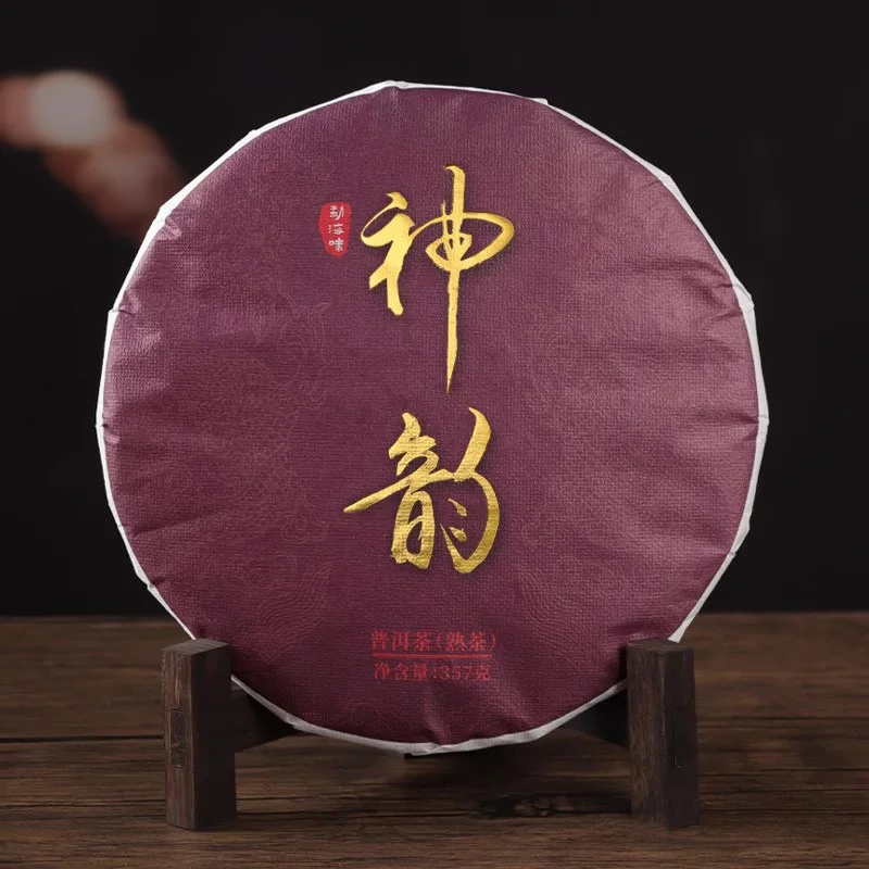 Chinese Yunnan Shu Raw Puer Small Tea Cake Model 357g For Wedding Party Shelf Decoration Bridal Souvenirs Household Products