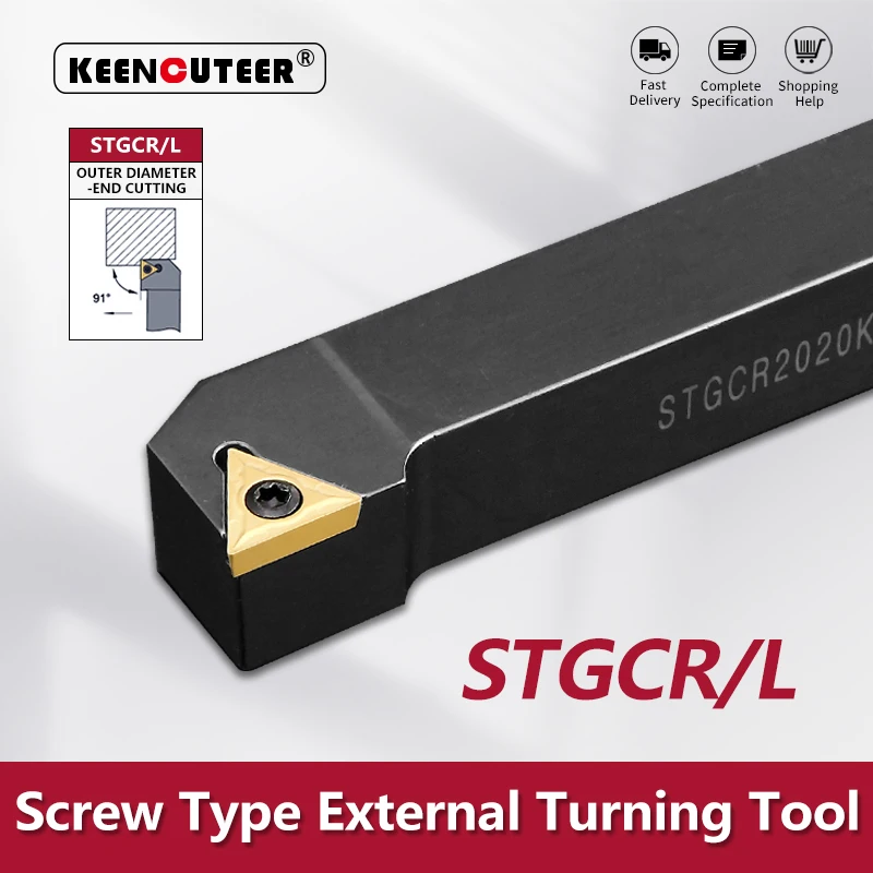 STGCR1212 STGCR1616 STGCR2020 STGCR2525 External Turning Tool STGCR STGCL Cutter Bar CNC Lathe Bar Turning Holder