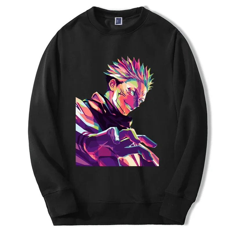 

Hot anime sweatshirts jujutsu Kaisen hoodies print itadori Yuji graphic sportswear o-neck casual streetwear men women sudaderas