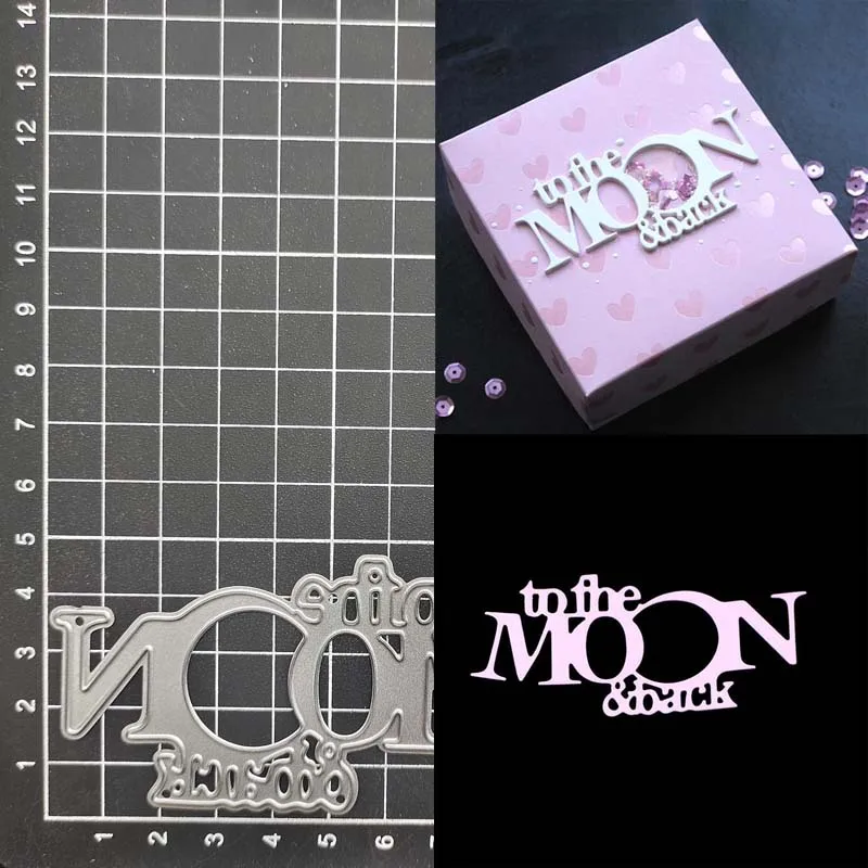 

Words Metal Cutting Dies Stencil DIY Scrapbooking Album Paper Card Template Mold Embossing Craft Decoration