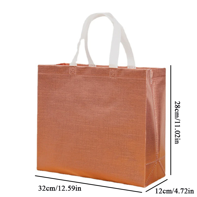 Fashion Shiny Laser Foldable Shopping Bag Eco-Friendly Tote Folding Pouch Reusable Grocery Bag Large-capacity Shopping Bags