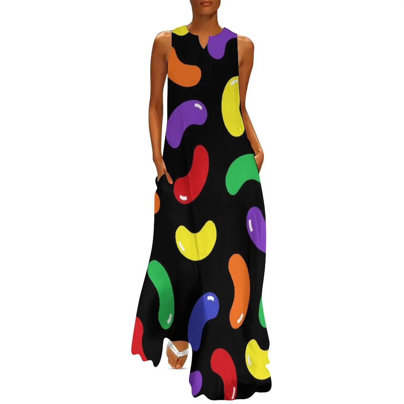 

Jelly Bean Pattern Long Dress summer dress woman 2025 trendy evening dresses women Long dress luxury evening dresses 2025