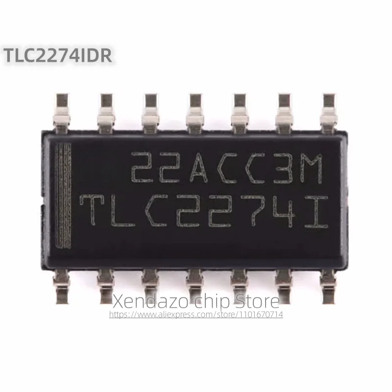 10pcs/lot TLC2274IDR TLC2274I SOP-14 package Original genuine Dual operational amplifier chip