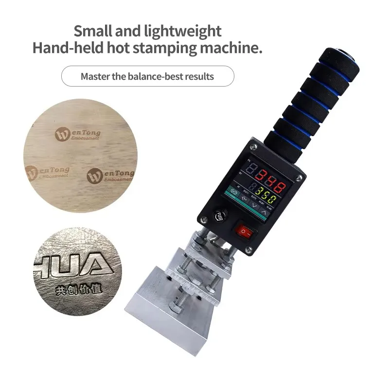 

Portable Branding Iron Machine for Wood Crate Pallet IPPC Logo Coconut Bamboo Leather Fruit Bread Hot Stamping DIY Packaging