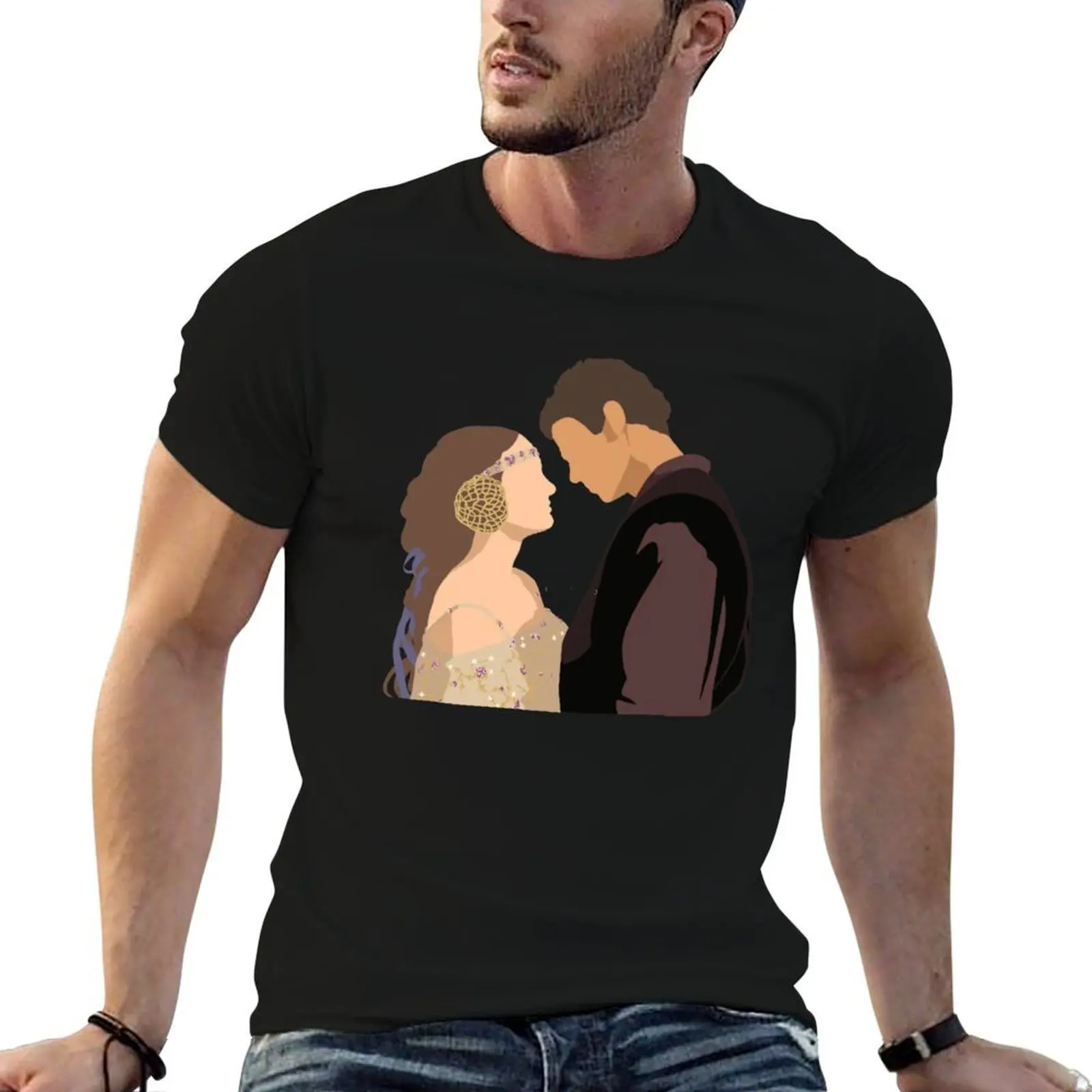

Anakin and Padme-Attack of the Clones T-Shirt man t shirt summer t shirt for man 100 percent cotton T-Shirt
