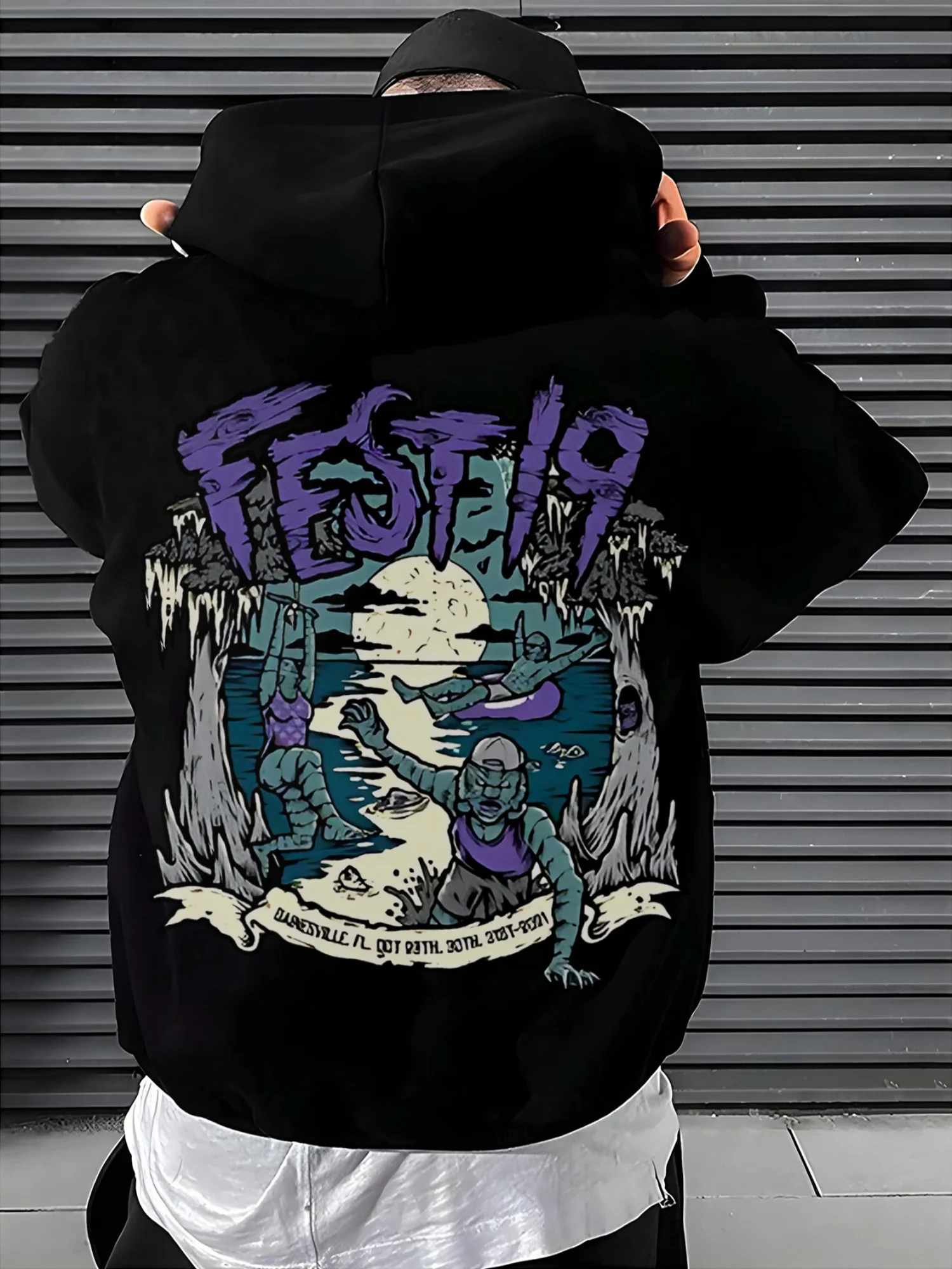 

Trend Graphic Printing Autumn and Winter Pure Cotton Men's and Women's Hoodies Outdoor Street Sports Training Brand Trendy