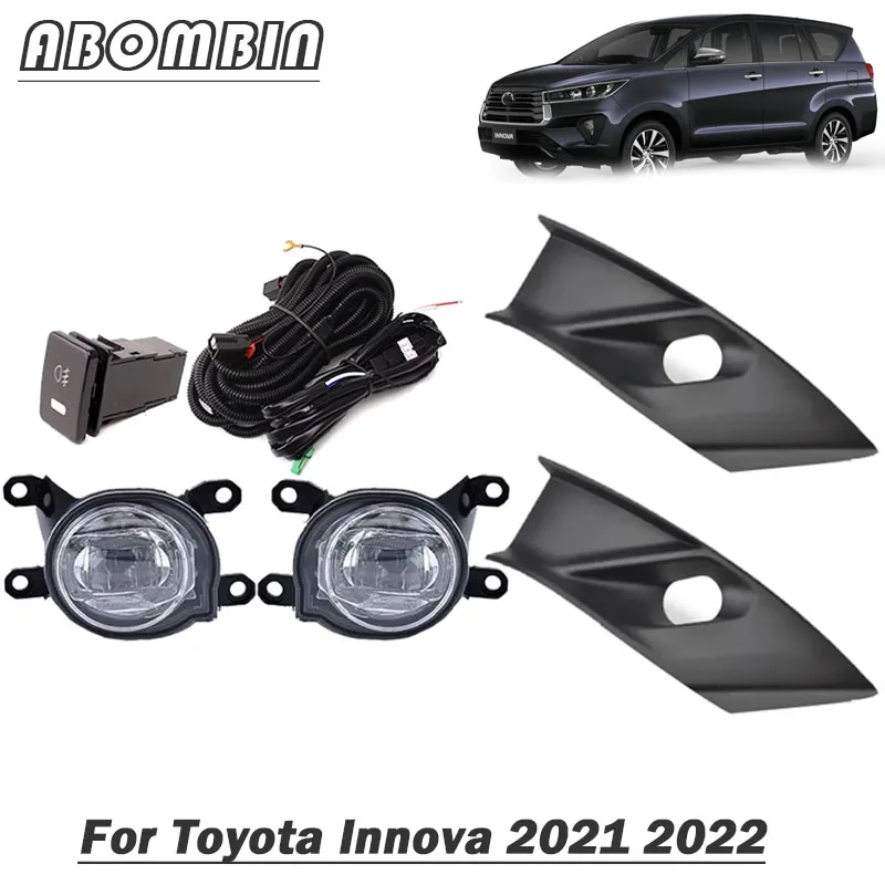 Front Bumper Lamp LED Daytime Running Light Fog Light Assembly With Wiring For Toyota Innova 2021 2022