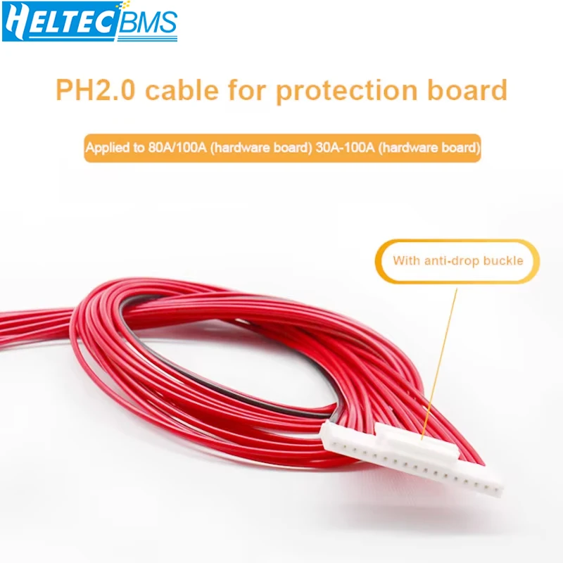 1PC cable lithium battery protection board BMS cable, suitable for 4PIN-18pin 4s 6s 8s 10s 12s 13S 14S 16S 17S