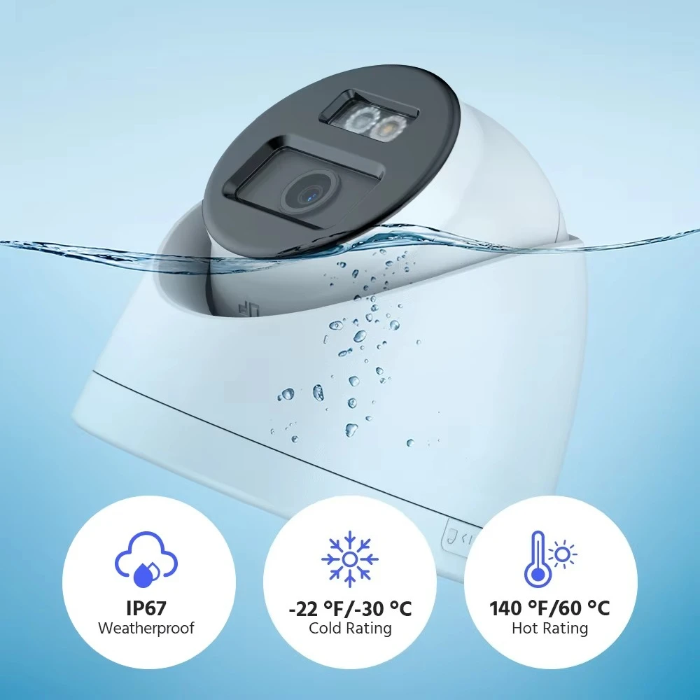 ANNKE C1200 12MP 4 قطعة مجموعة PoE IP الأمن AI واسعة النطاق الذكية الهجين ضوء SD فتحة للبطاقات ميكروفون قبة CCTV IP67