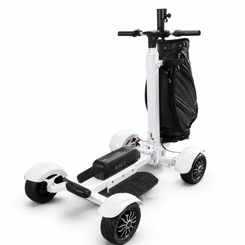 Compact Electric Golf Scooter 4 Wheel Aluminium with Comfortable Riding Platform and Storage Space