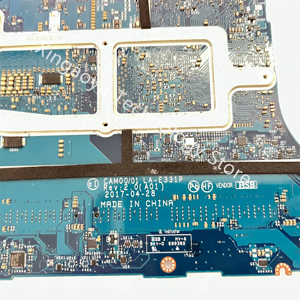 Imagem -03 - Laptop Motherboard para Dell Precision La-e331p 15 5520 P56f Xps 15 9560 I57300hq I7-7700hq I7-7820hq Gtx1050 100 Teste ok