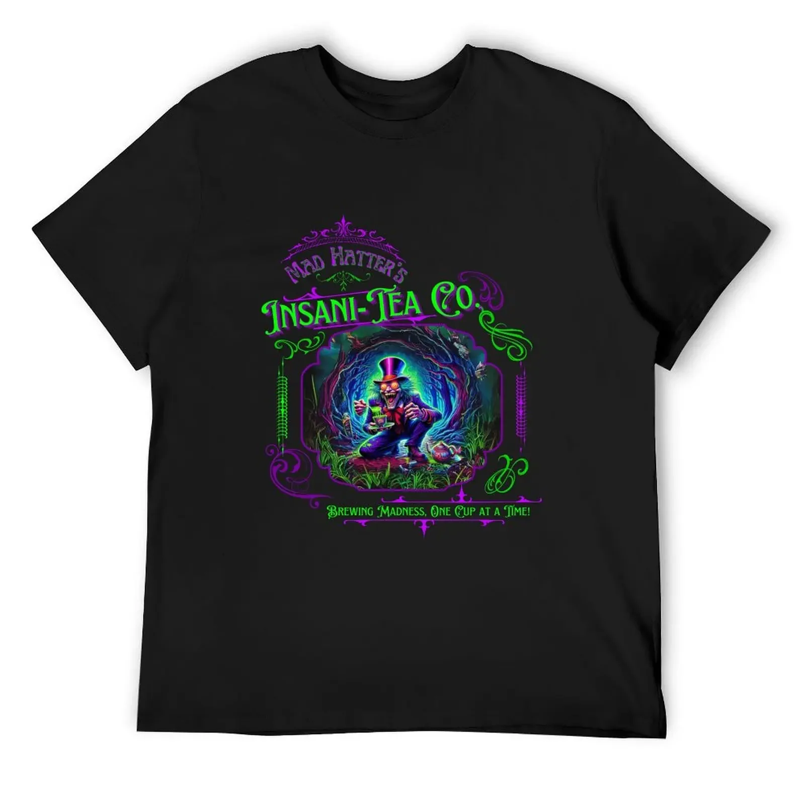

Mad Hatter's Insani-Tea Co. T-Shirt luxury designer vintage clothes graphic tee shirt graphics workout shirts for men