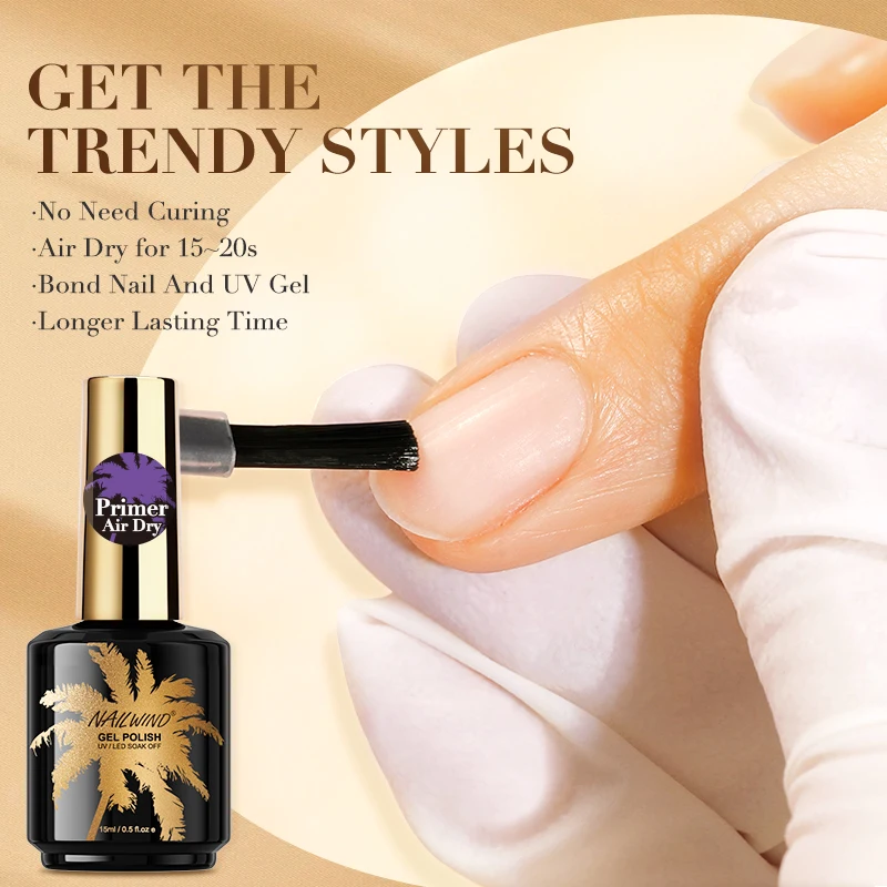 Rosalind gel per unghie 15ml bottiglia di vetro rivestimento superiore per unghie primer adesivo lucide colla per unghie duratura luce UV LED prodotti per unghie