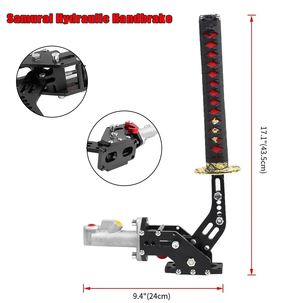 Aluminum Katana Samurai Sword Style Hydraulic Drift Handbrake Universal Racing Hand Brake Auto Parts