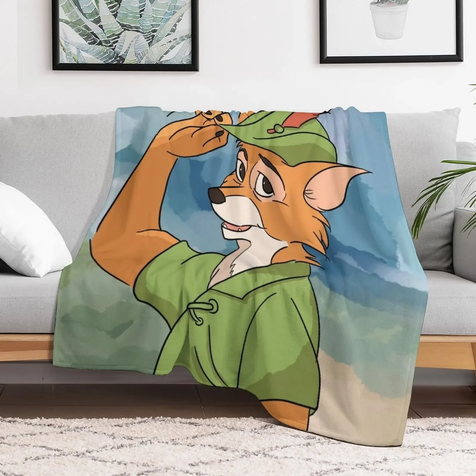 بطانيات روبن هود رمي البطانيات والأرائك المزخرفة العتيقة #2