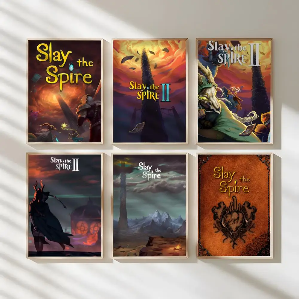 Video Game S-slay The Spire Poster Waterproof Canvas Art Wrinkle Free Wall Hanging For Home Living Room Bedroom Decor