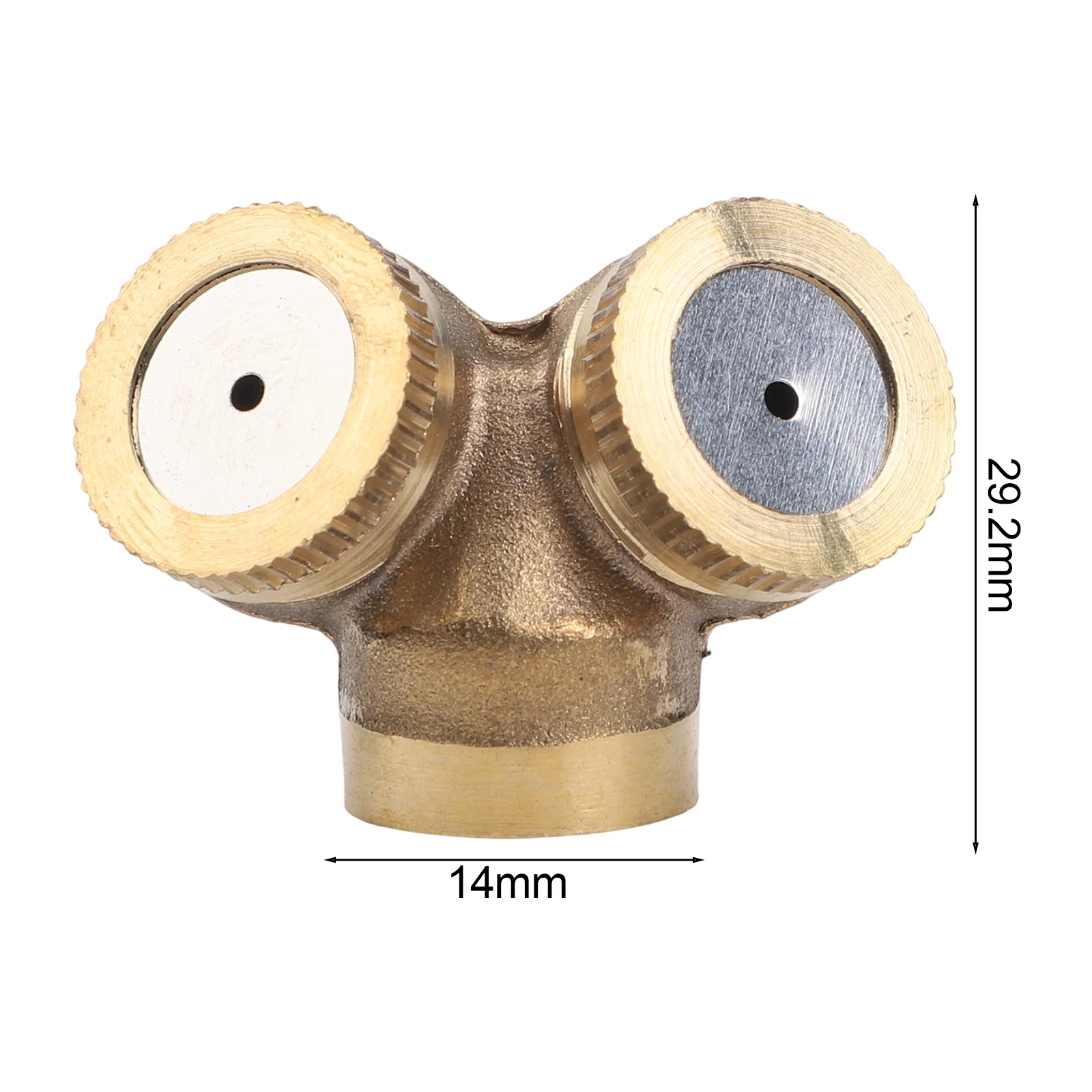 Outdoor Cooling Garden Sprinkler Wide Coverage Brass Misting Spray Nozzle 1 2 3 4 Holes Portable Spraying Tool