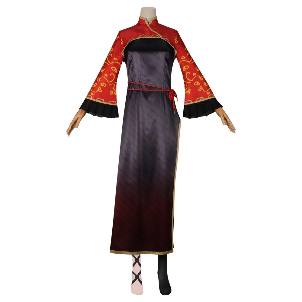 Limbus Company Jia Xichun Cosplay Costume The Same Chinese-style Cheongsam Wig As The Game Character Complete Halloween Costume