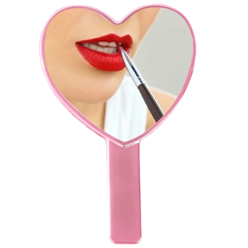 Espejo de maquillaje de mano, espejo electrochapado, herramienta portátil de extensión de pestañas para mujeres y niñas, espejos faciales, accesorios de belleza
