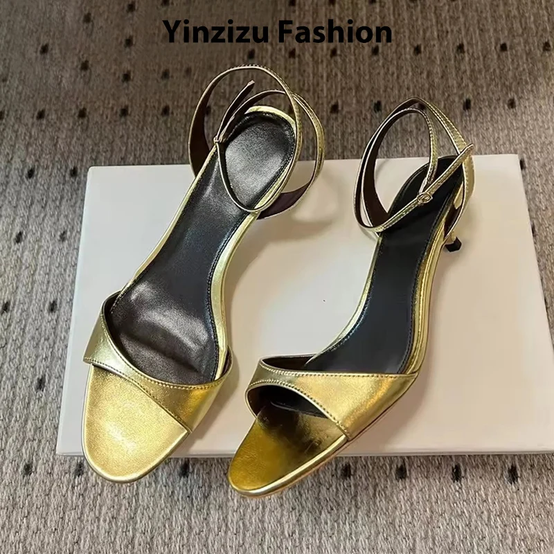 

Сексуальные женские сандалии из искусственной кожи на высоком каблуке с ремешком на щиколотке, летние вечерние свадебные туфли, женские элегантные туфли-лодочки для выпускного вечера золотого, черного, красного цвета