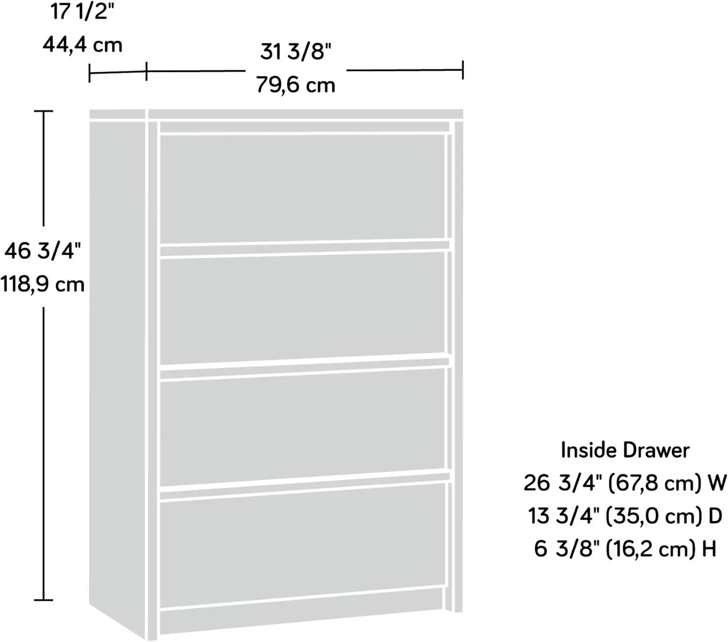 TillPark 4-MELChest, Grand Brochure Finish