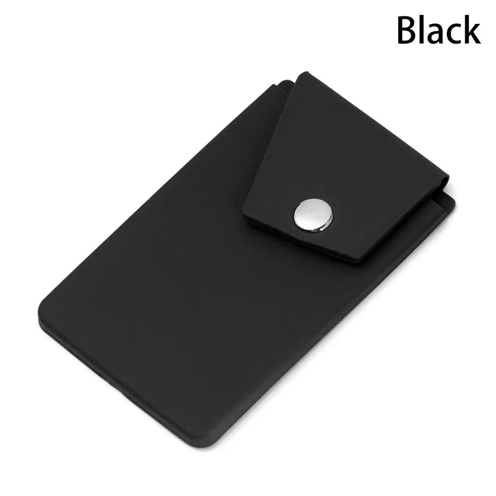 

1PC Elastic Stick Adhesive Silicone Card Sleeve Credit Card Holder Card Pocket Phone Wallet
