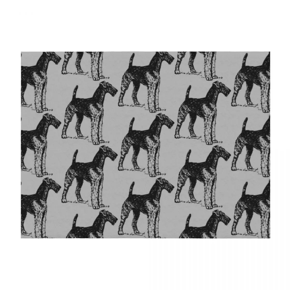 

Airedale Terrier Throw Blanket Heavy Single blankets ands Bed Blankets