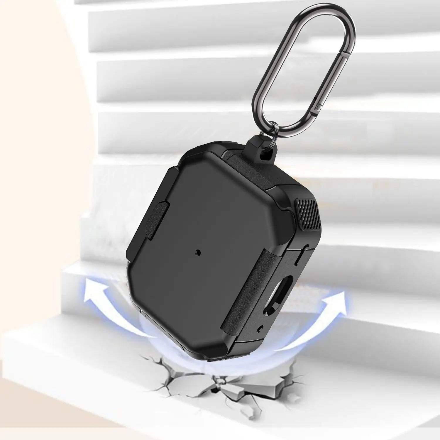 غطاء فاخر لأجهزة AirPods Pro 2 2022 2023 حافظة سماعة الاذن لأجهزة AirPods 3 2 1 Pro حافظات واقية لأجهزة AirPods Pro2 مع حامل هاتف