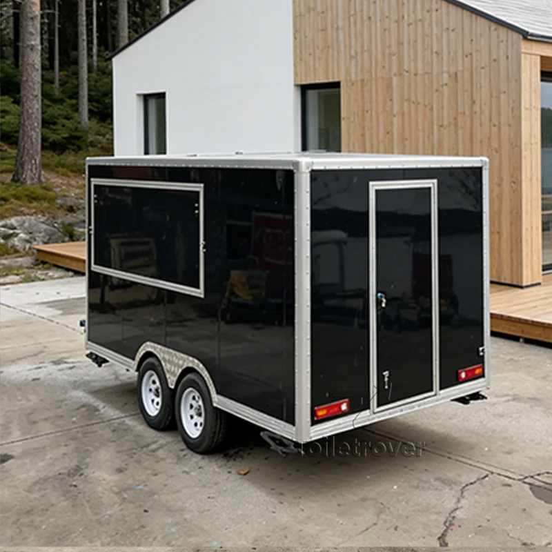 

Высококачественный коммерческий фудтрак-прицеп для мороженого с кондиционером, мобильный уличный фудтрак с витриной