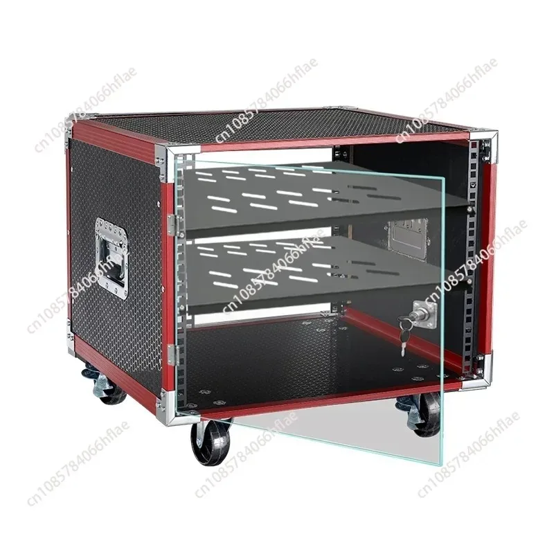 For KTV Audio Chassis Rack Case, 8U 10U 12U 16U Amplifier Cabinet, Portable Flight Case for Mixer Use - view 4