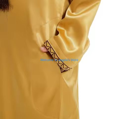 X4YC Boy Jubba Long Dress Fashion Ethnic Dubai Gowns Shirt for Evening Party