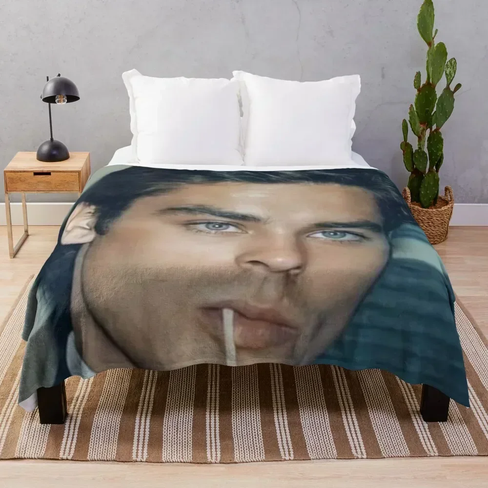 

alain delon Throw Blanket Stylish Decor Blanket Gift for Friends Roommate