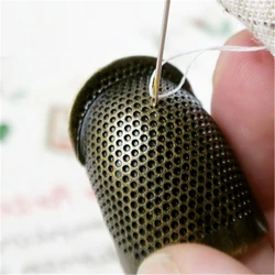 Finger Protector Antique Thimble Ring Handworking Needle Thimble Needles Craft DIY Household Sewing Tools Accessories