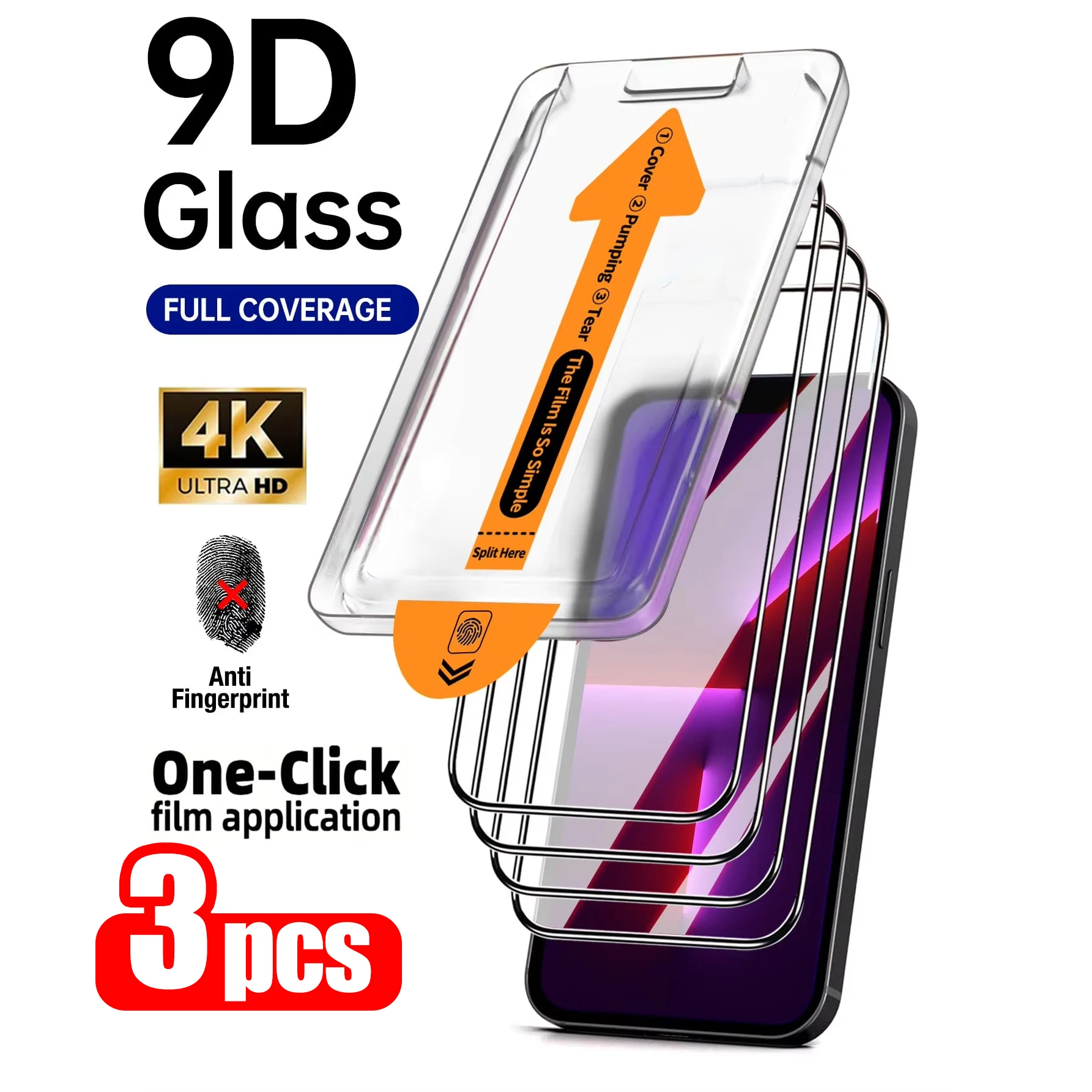 3PCS 8K Oleophobic Coating HD Screen Protector For Samsung Galaxy A57 5G A56  A55 A54 A53 A52 A 57 Easy Install Tempered Glass