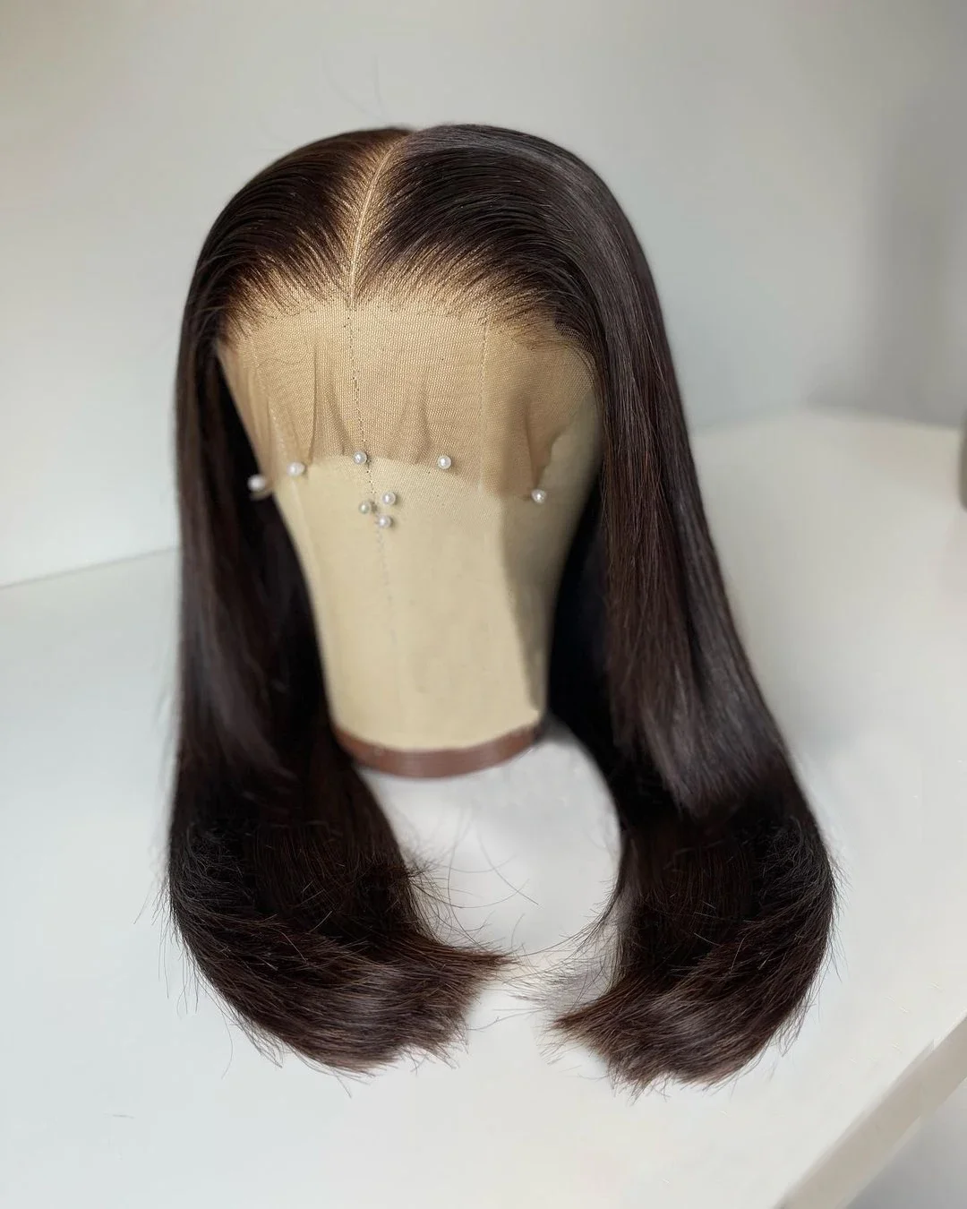 10inch 13X4 hd transparent lace front Wig Human Hair 180% density Bob Wigs 100% human hair for woman pre bleached human hair wig