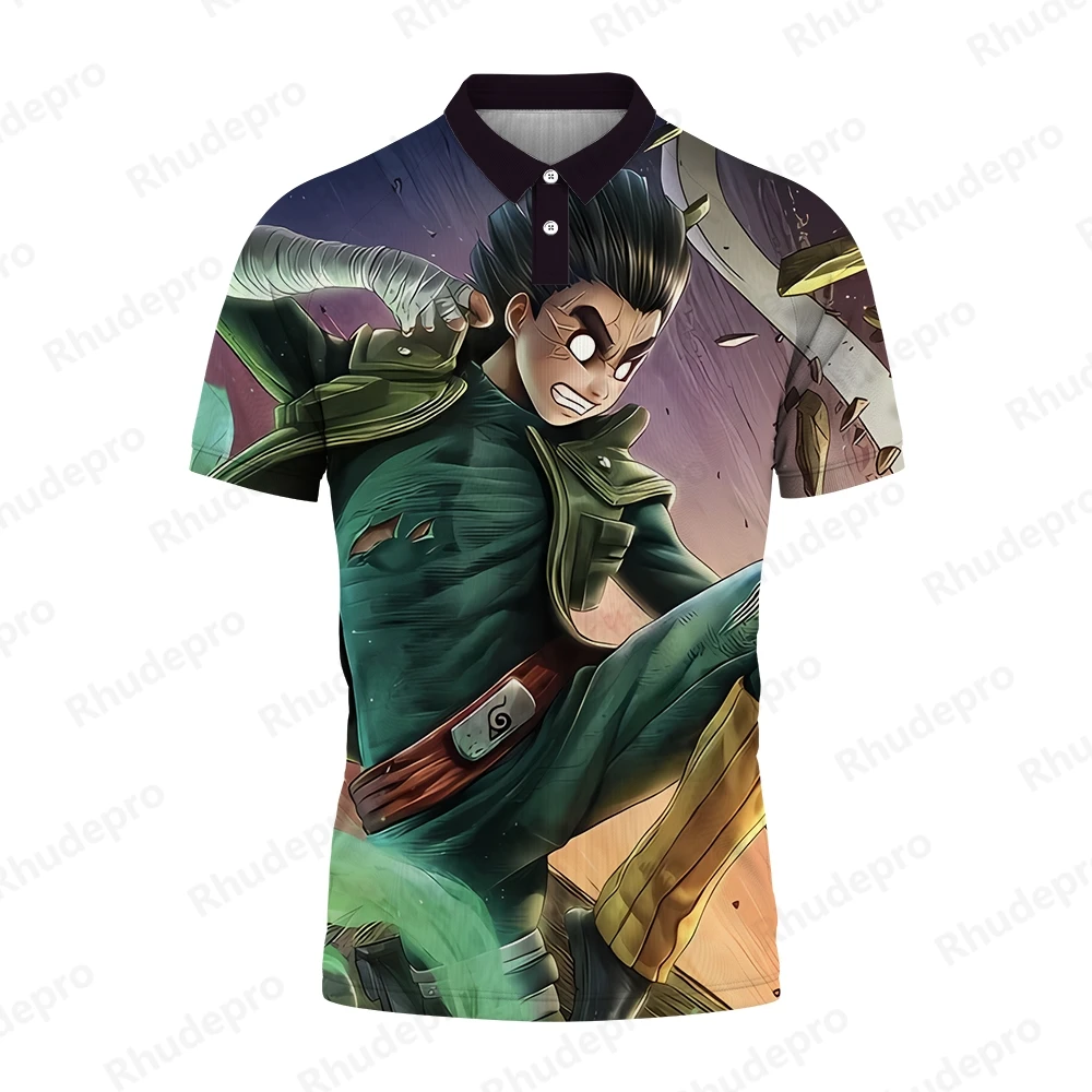 Polo de Uchiba Sasuke extragrande masculino, roupas de criança, camiseta de manga curta, Naruto Umaki Tops, Tendência, 5XL, 2023