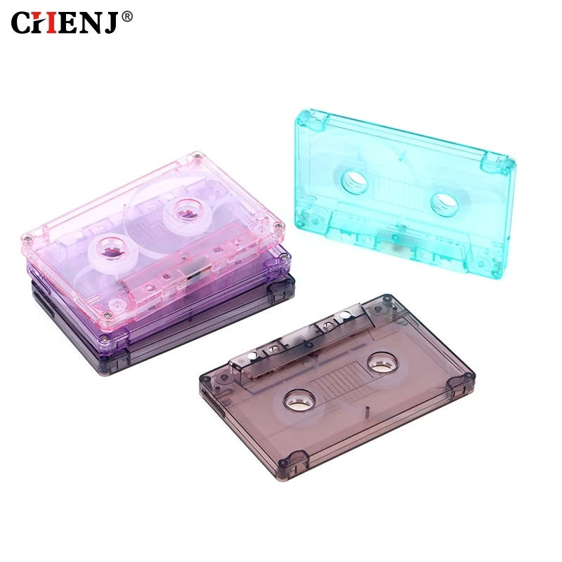 1Pc New Color Blank Tape Case Audio Recording Cassette Tape Shell Empty Reel To Reel Cassette(No Inner Core And Outer Box)