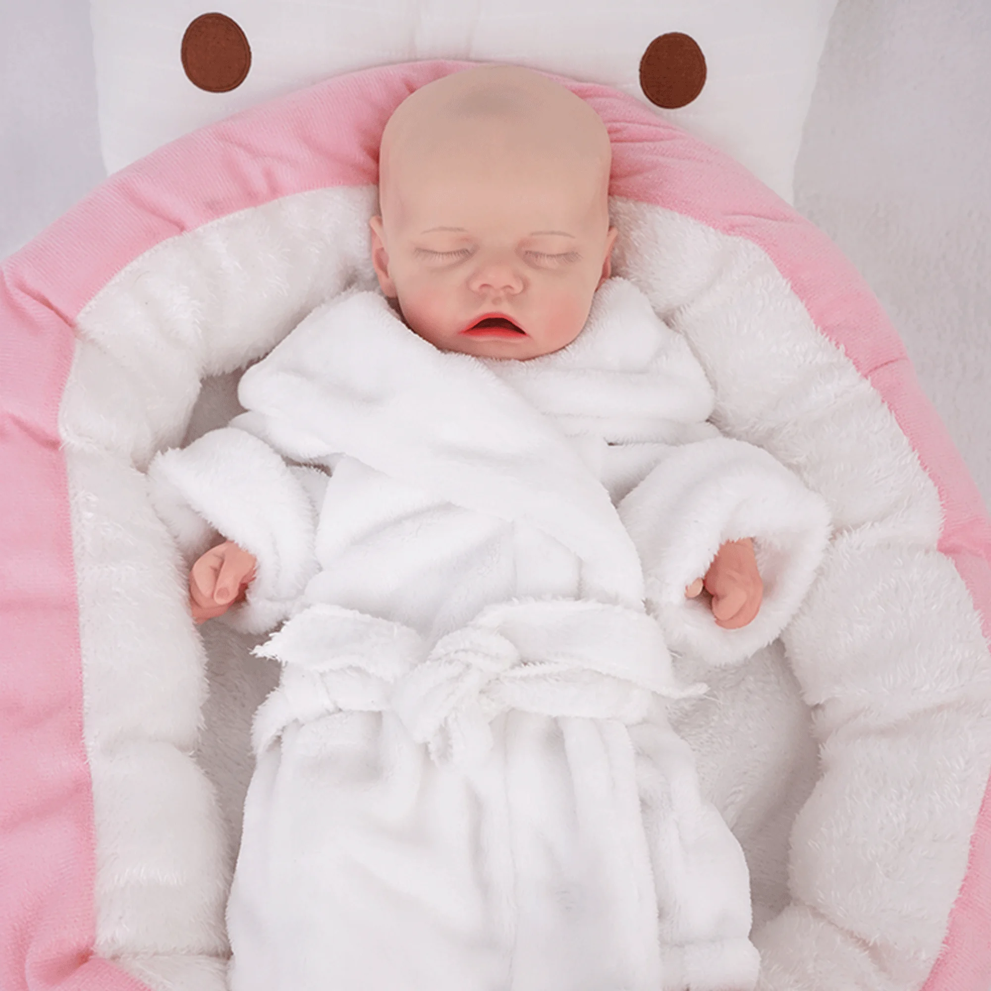 17,5-inch full body siliconen reborn baby meisje pop met levensechte pasgeboren baby huid zachte handgemaakte kinderpop cadeau speelgoed