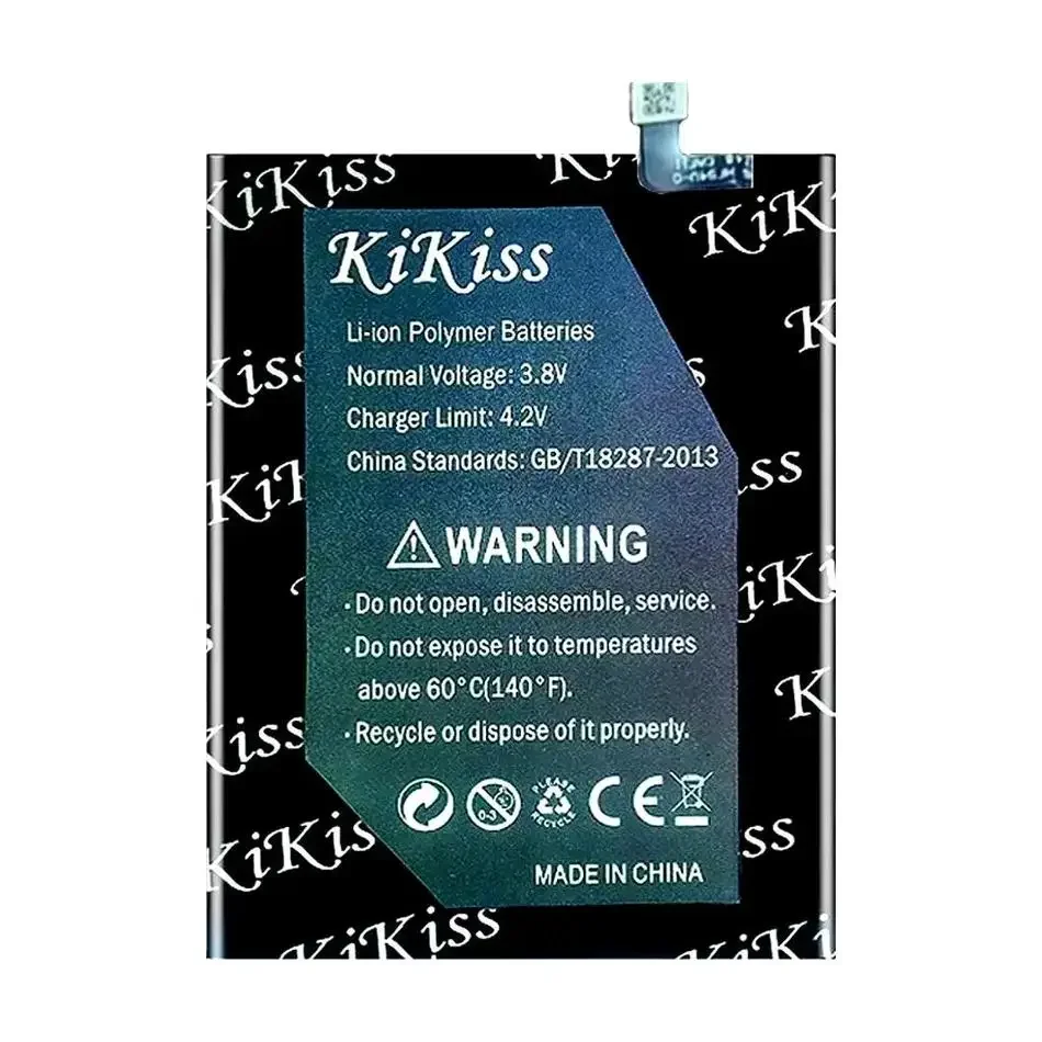 KiKiss Battery For Xiaomi Redmi Note 9 4G,BN62(Note9 4G version),6600mAh