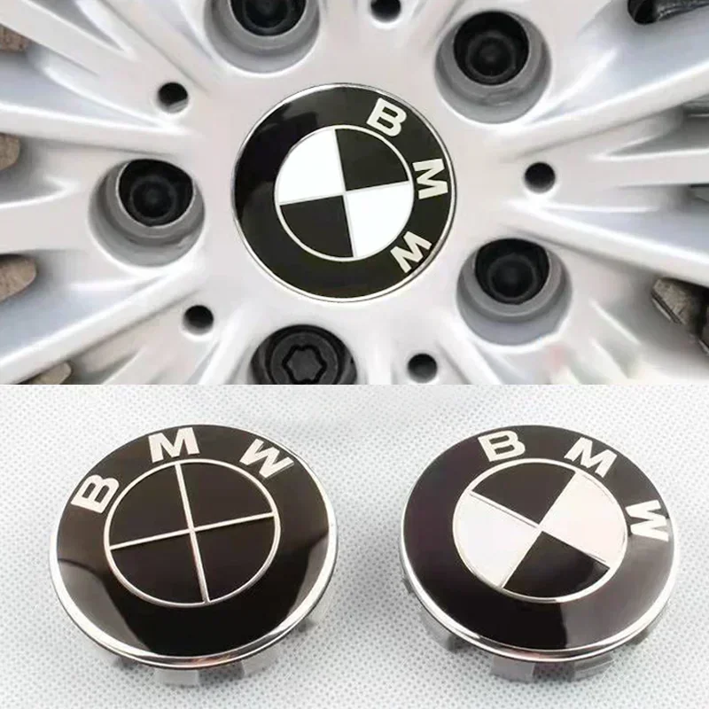 4Pcs 56MM 68MM Car Logo Wheel Center Hub Caps ABS Tire Cover Sticker For BMW X1 X3 X5 X6 Z4 E60 E38 E53 E70 E85 Auto Accessories