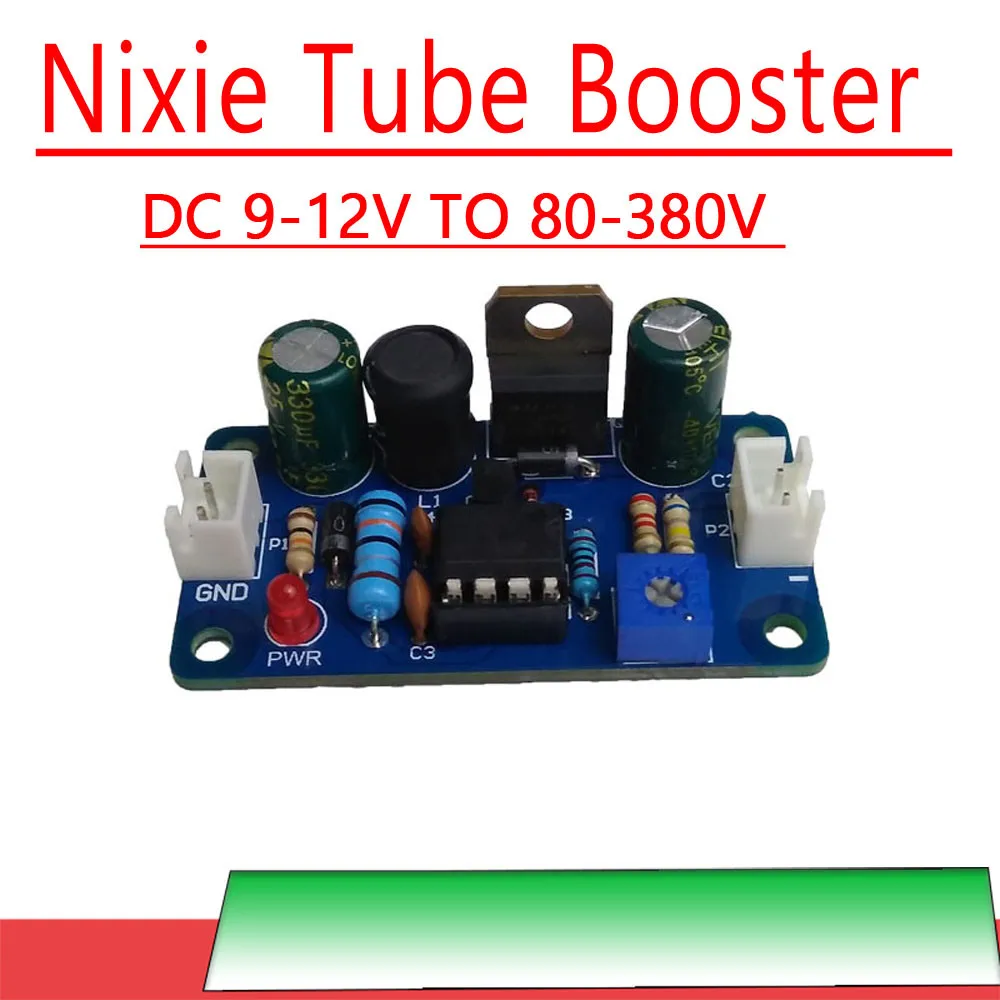 Nixie Tube Booster Module DC 9-12V TO 80-380V 160V 170V Boost Converter High Voltage Power 6E2 6E1 6E5 Glow Clock Magic Eye