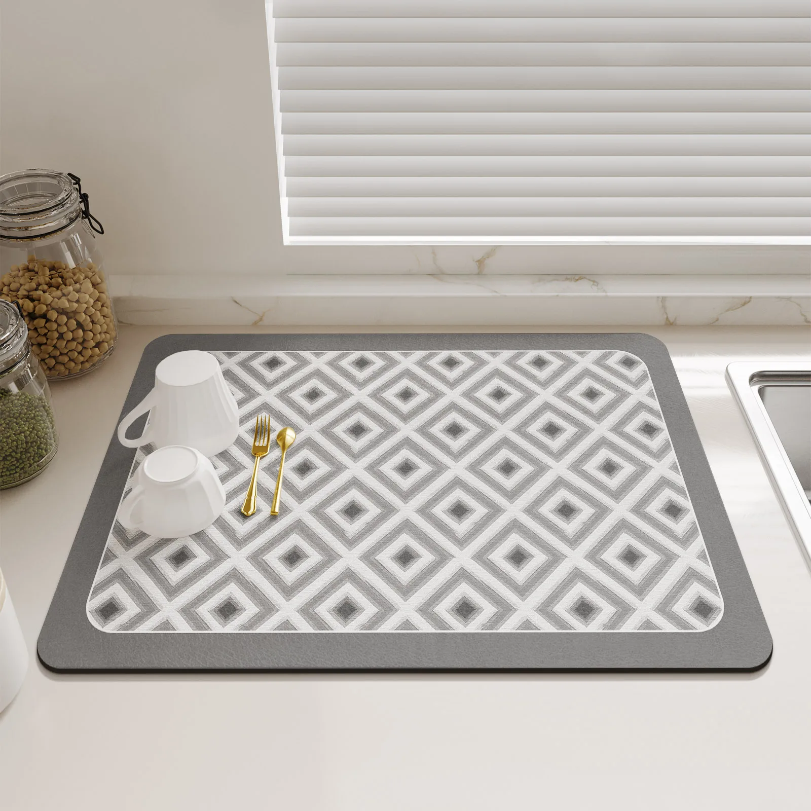 

Коврики для сушки посуды из диатомита, кухонный стол, подставка для столовых приборов, быстросохнущая сливная подушка, коврик для кофе, нескользящая посуда, столовая посуда, моющаяся