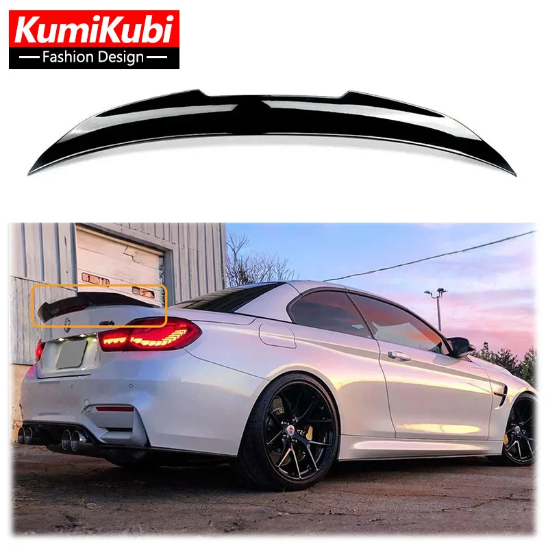 

For BMW 4 Series F33 Convertible & M4 F83 PSM Style Real Carbon Fiber Rear Spoiler Trunk Wing 2014-2020 430i 435i 440i M4