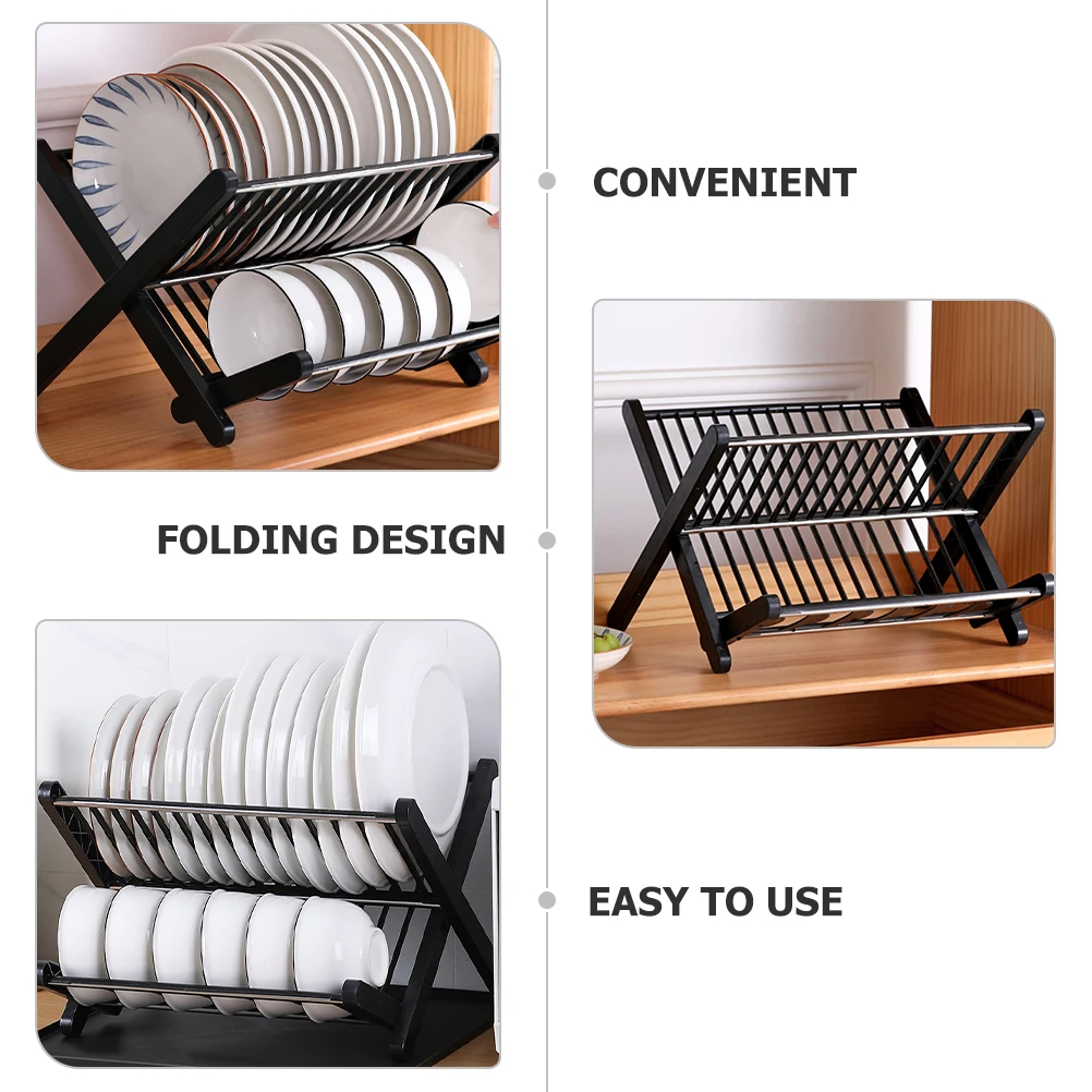 

1 set Space Saving Dish Drying Counter Drainer Drying Rack For Kitchen Counter Bowl Drain Rack for Kitchen Restaurant Hotel