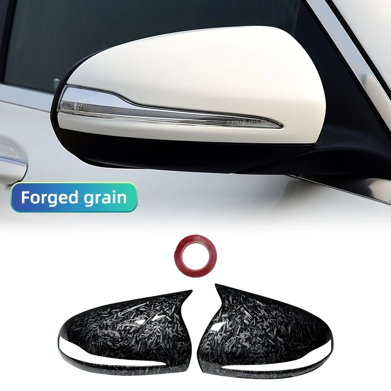 Für Mercedes Benz C GLC S E Klasse W205 X253 W222 W213 W238 Carbon Schwarz Seite Rückspiegel Abdeckung Kappen Shell LHD RHD