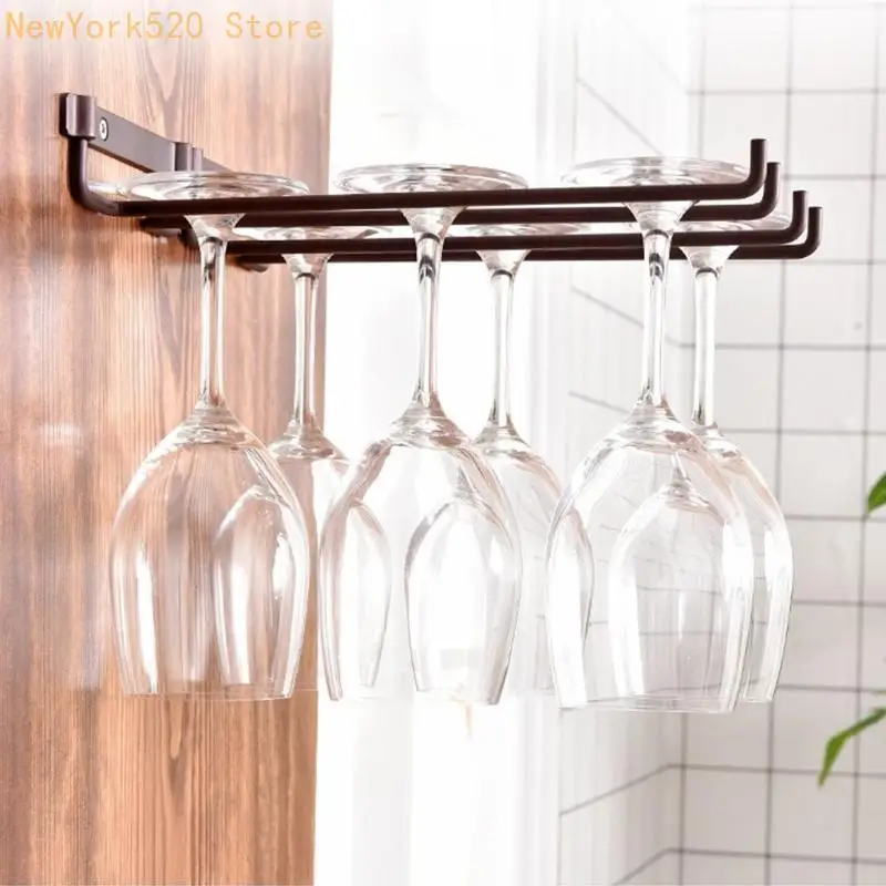 10-Inch Double Row Wine Glass Rack Wine Glass Holder Rack for Kitchen N84C