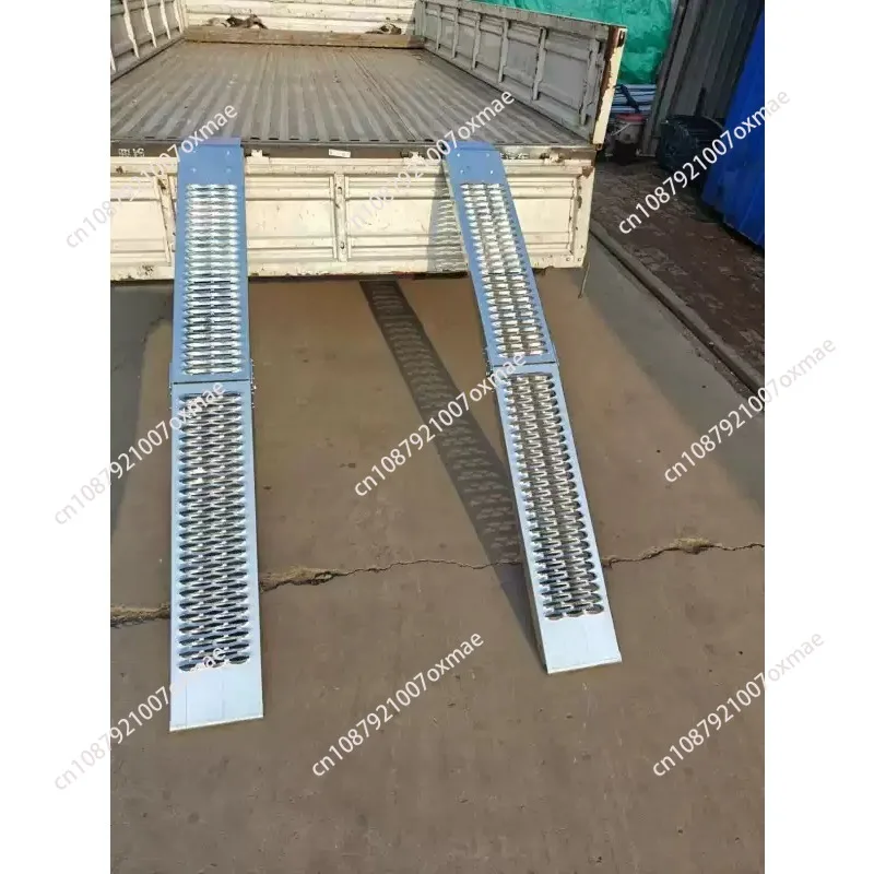 1PC Ramps For Aluminum Motorcycles Folding Loading ATV Pick-up Car Ramp To Climb Metal Ramps Ladder Single Load-bearing 350kg