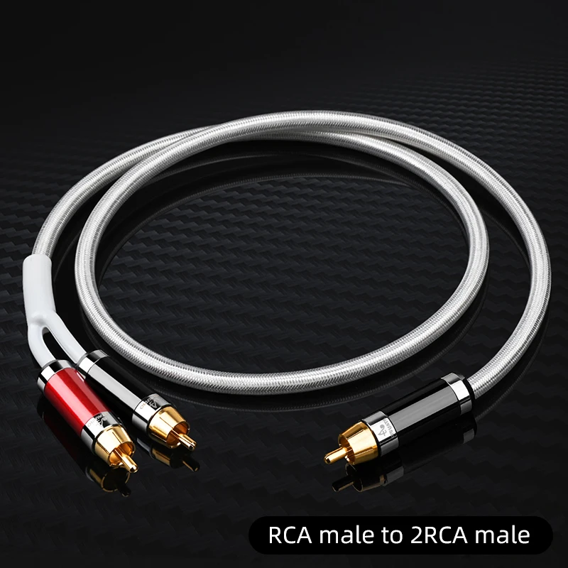 ATAUDIO HiFi RCA to 2RCA Audio Cable 3